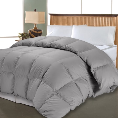 Blue Ridge 1000 TC Solid White Down Fiber Comforter, Sharskin, Twin 021029